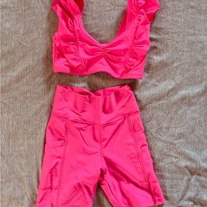 Bright Pink Activewear Set